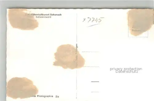AK / Ansichtskarte Schonach_Schwarzwald Panorama Schonach Schwarzwald