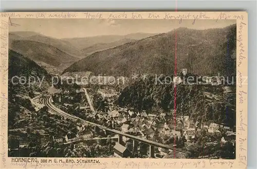 AK / Ansichtskarte Hornberg_Schwarzwald Panorama Hornberg Schwarzwald