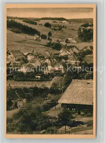 AK / Ansichtskarte Schonach_Schwarzwald Panorama Schonach Schwarzwald