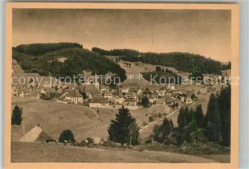 AK / Ansichtskarte Schonach_Schwarzwald Panorama Schonach Schwarzwald