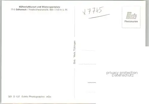 AK / Ansichtskarte Schonach_Schwarzwald Winterlandschaft Schonach Schwarzwald