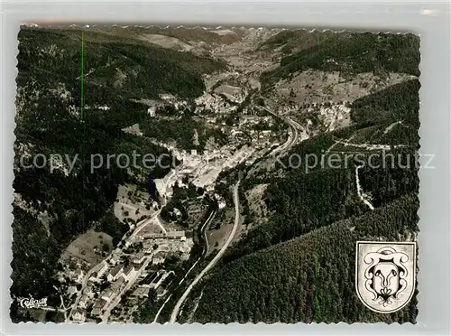 AK / Ansichtskarte Hornberg_Schwarzwald Fliegeraufnahme Hornberg Schwarzwald
