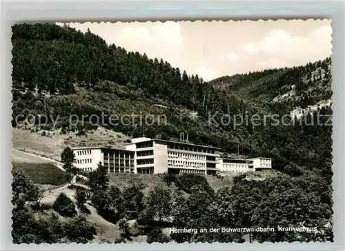 AK / Ansichtskarte Hornberg_Schwarzwald Krankenhaus Hornberg Schwarzwald