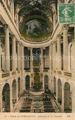 AK / Ansichtskarte Versailles_Yvelines Interieur de la Chapelle Versailles_Yvelines