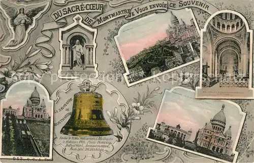 AK / Ansichtskarte Paris Sacre Coeur de Montmartre Vue partielle Paris