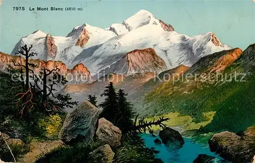 AK / Ansichtskarte Mont_Blanc Gebirgsmassiv Mont_Blanc