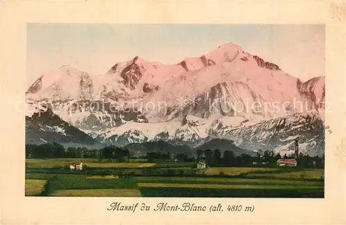 AK / Ansichtskarte Mont_Blanc Gebirgsmassiv Mont_Blanc