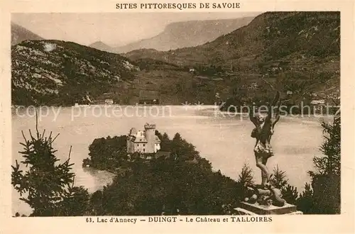 AK / Ansichtskarte Duingt Lac dAnnecy Le Chateau et Talloires Duingt