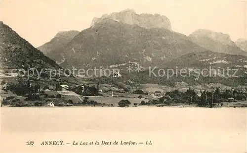 AK / Ansichtskarte Annecy_Haute Savoie Le Lac et la Dent de Lanfon Annecy Haute Savoie