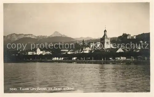 AK / Ansichtskarte Evian les Bains_Haute_Savoie et Dent d Oche Evian les Bains_Haute
