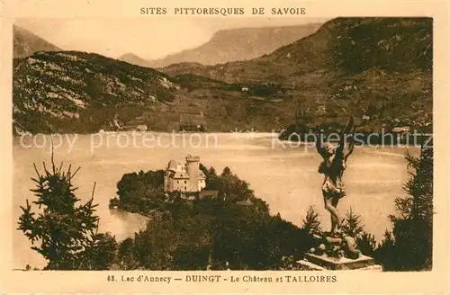 AK / Ansichtskarte Duingt Lac dAnnecy Le Chateau et Talloires Duingt