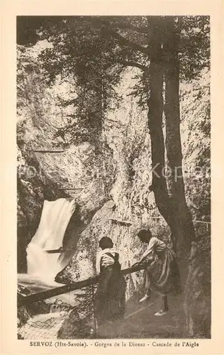 AK / Ansichtskarte Servoz Georges de la Diozaz Cascade de l Aigle Servoz