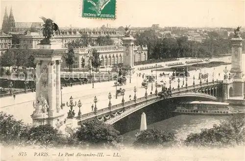 AK / Ansichtskarte Paris Le Pont Alexandre III Paris