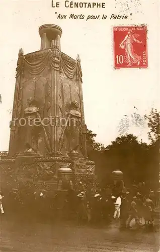 AK / Ansichtskarte Paris Le Cenotaphe Aux Morts pour la Patrie Paris