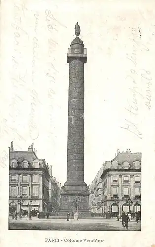 AK / Ansichtskarte Paris Colonne Vendome Paris