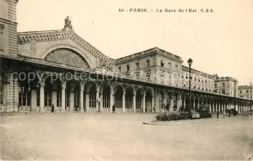 AK / Ansichtskarte Paris La Gare de l Est Paris