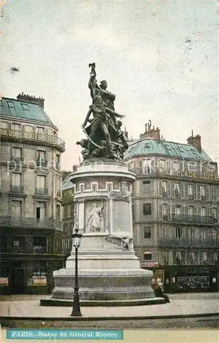 AK / Ansichtskarte Paris Statue du General Moncey Paris