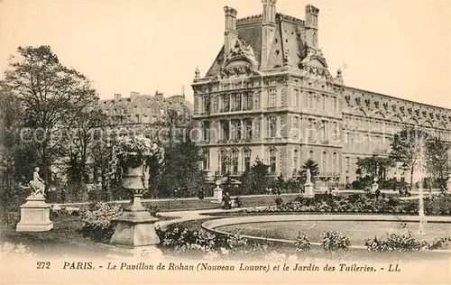 AK / Ansichtskarte Paris Le Pavillon de Rohan et le Jardin des Tuileries Paris