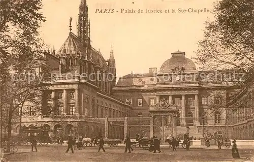 AK / Ansichtskarte Paris Palais de Justice et la Sainte Chapelle Paris