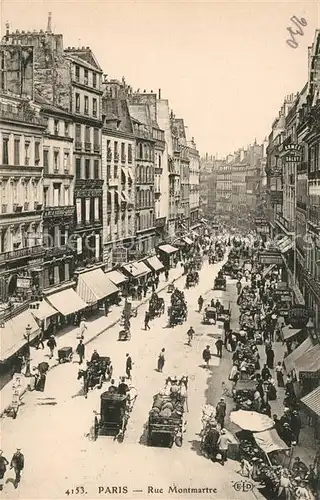 AK / Ansichtskarte Paris Rue Montmartre Paris