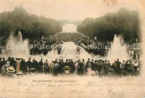 AK / Ansichtskarte Versailles_Yvelines Parc de Versailles Le Bassin de Latone Versailles_Yvelines