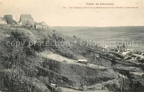 AK / Ansichtskarte Chevreuse Le Chateau Fort de la Madeleine et la Vallee a Chevreuse Chevreuse
