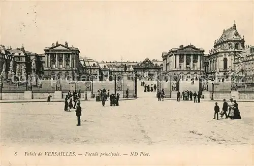 AK / Ansichtskarte Versailles_Yvelines Facade principale Versailles_Yvelines