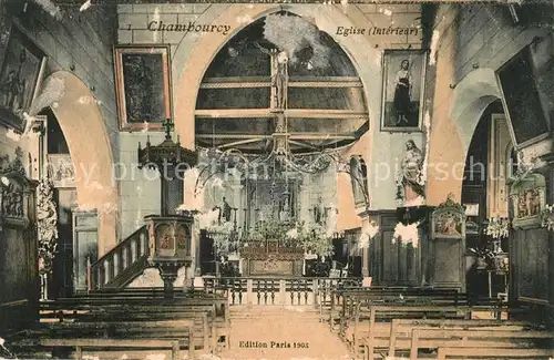 AK / Ansichtskarte Chambourcy Eglise Interieur Chambourcy