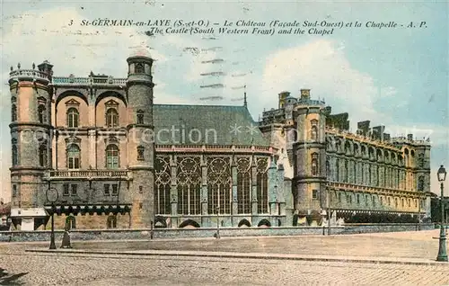 AK / Ansichtskarte Saint Germain en Laye Le Chateau et la Chapelle Saint Germain en Laye