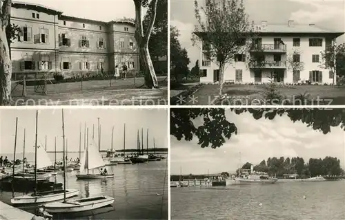 AK / Ansichtskarte Balatonfoeldvar Hafen Gebaeude See Balatonfoeldvar
