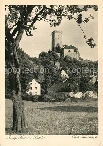 AK / Ansichtskarte Kerpen_Eifel Burg Kerpen Eifel