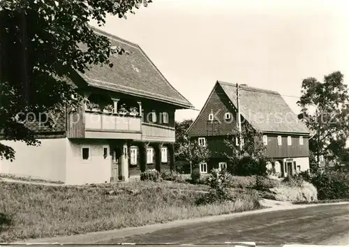 AK / Ansichtskarte Waltersdorf_Bad_Schandau Oberlausitzer Umgebindehaus Waltersdorf_Bad_Schandau