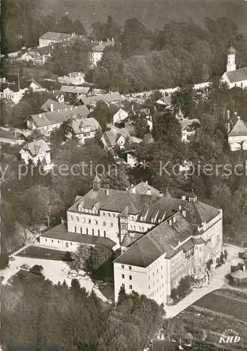 AK / Ansichtskarte Tutzing Fliegeraufnahme Kloster und Krankenhaus Tutzing