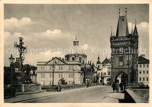 AK / Ansichtskarte Praha_Prahy_Prague Brueckenturm Praha_Prahy_Prague