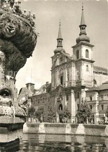 AK / Ansichtskarte Iglau Silberstadt  Kirchenpartie Iglau
