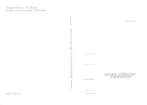 AK / Ansichtskarte Ziegenrueck Rathausgiebel Ziegenrueck