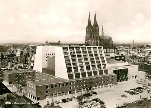 AK / Ansichtskarte Koeln_Rhein Opernhaus und Dom Koeln_Rhein