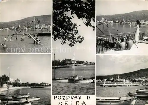 AK / Ansichtskarte Selca Strand Boote  Selca