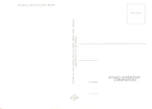 AK / Ansichtskarte Wesel_Rhein Kirche zu den Heiligen Engeln Wesel Rhein