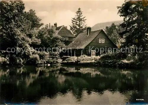 AK / Ansichtskarte Christianental Haeuser am Wasser bei Wernigerode Christianental