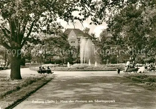 AK / Ansichtskarte Freiberg_Sachsen Haus der Pioniere am Scheringerpark Freiberg Sachsen