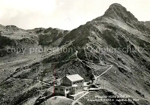 AK / Ansichtskarte Wormserhuette Kapelljoch  Wormserhuette