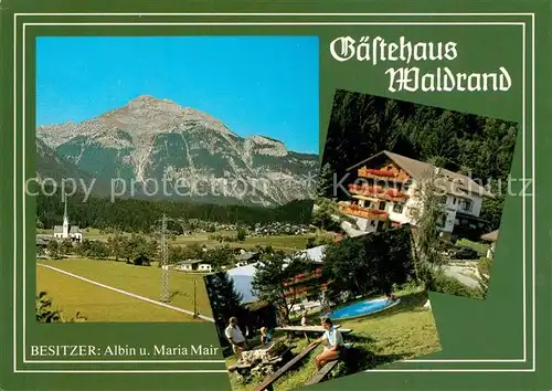 AK / Ansichtskarte Wiesing_Tirol Gaestehaus Waldrand Wiesing Tirol