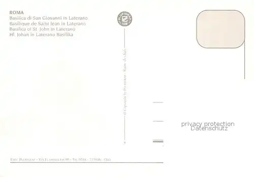 AK / Ansichtskarte Roma_Rom Basilika San Giovanni Laterano Roma_Rom