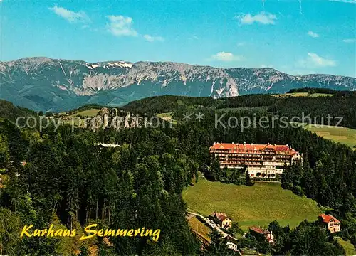 AK / Ansichtskarte Semmering_Niederoesterreich Fliegeraufnahme Kurhaus Semmering