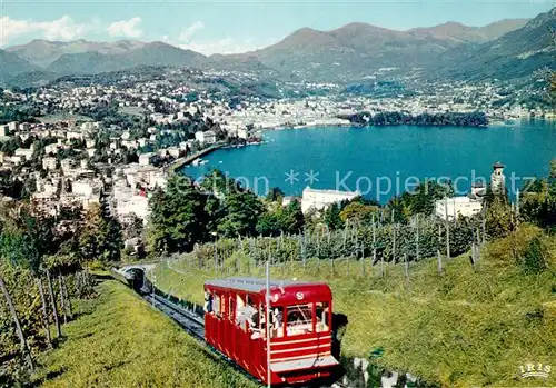 AK / Ansichtskarte Lugano_TI Zahnradbahn Lugano_TI
