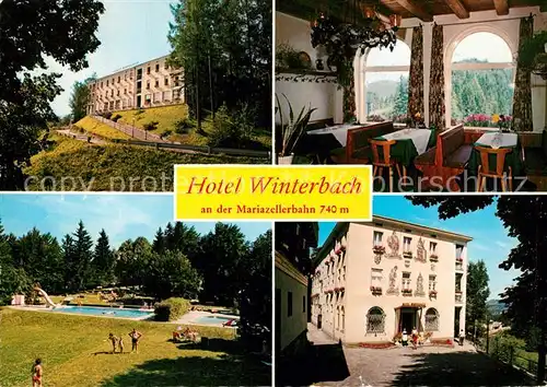 AK / Ansichtskarte Mariazellerbahn  Hotel Winterabach Mariazellerbahn 