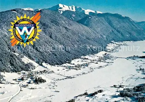 AK / Ansichtskarte Weissensee_Kaernten Fliegeraufnahme Weissensee Kaernten