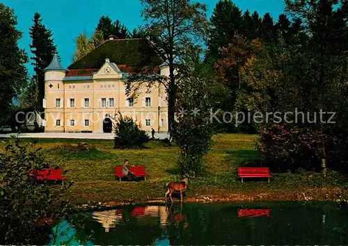AK / Ansichtskarte Klagenfurt_Woerthersee Schloss Mageregg Klagenfurt_Woerthersee