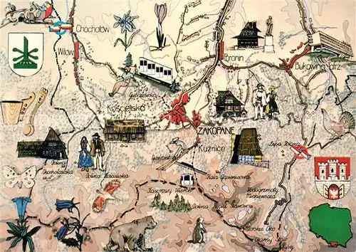 AK / Ansichtskarte Zakopane Chochlow Kuznice Koscielsko Zakopane